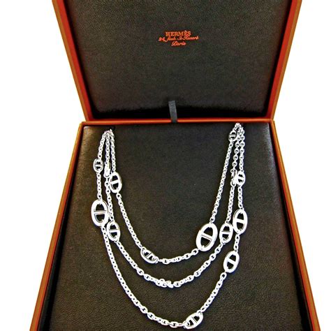 Hermes farandole silver necklace